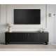 Tv-benk Vesper - 187x48 cm - 4 dører - svart matt