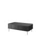 Sofabord Vesper - 103x60 cm - svart matt - 1 skuff - metall ben