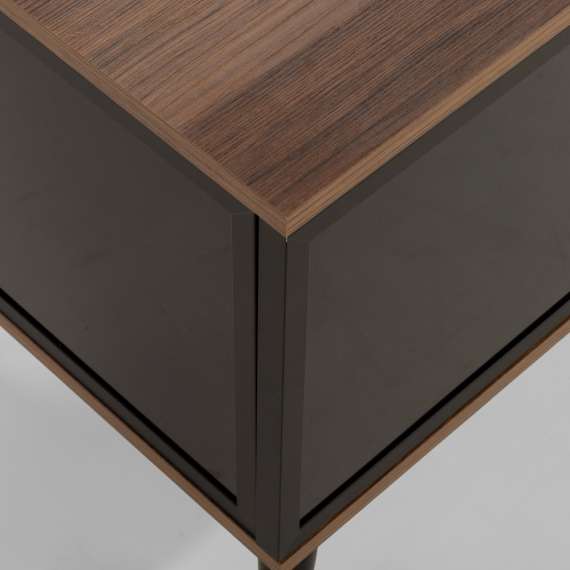 Tv-benk Vici 180x50 cm - valnøtt - cashmere matt - med LED lys