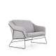Sofa Soft - 2 seter - grå - sølv ben