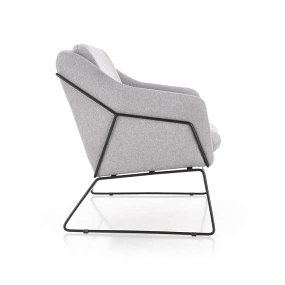 Sofa Soft - 2 seter - grå - sølv ben