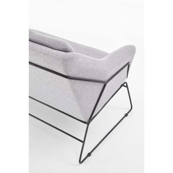 Sofa Soft - 2 seter - grå - sølv ben