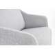Sofa Soft - 2 seter - grå - sølv ben