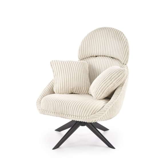 Lenestol MERRY - crem - svingbar