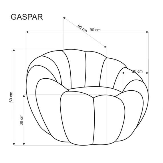 Lenestol Gaspar - crem bouclé