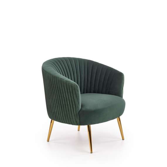 Lenestol CROWN - flaskegrønn