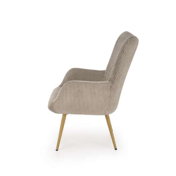 Lenestol AMARO - grå kordfløyel