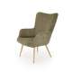 Lenestol AMARO - olivengrønn kordfløyel