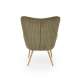 Lenestol AMARO - olivengrønn kordfløyel
