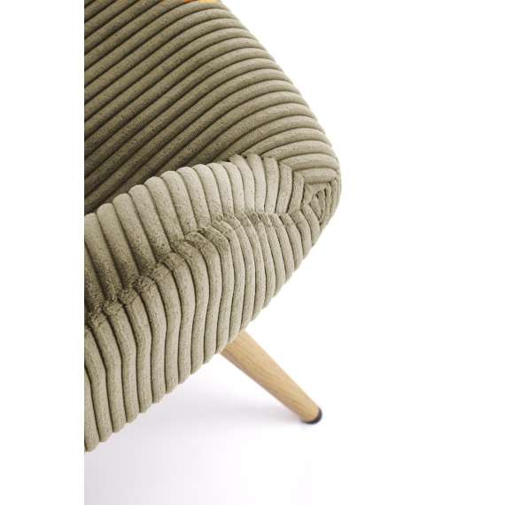 Lenestol AMARO - olivengrønn kordfløyel