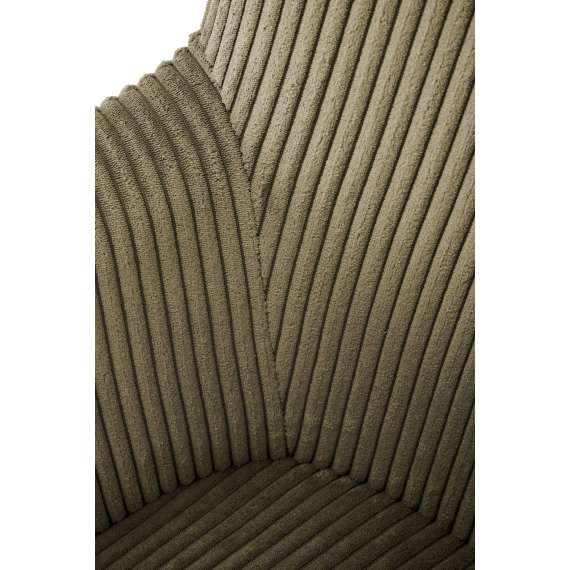 Lenestol AMARO - olivengrønn kordfløyel