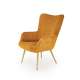 Lenestol AMARO - sennepsgul kordfløyel