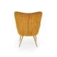 Lenestol AMARO - sennepsgul kordfløyel