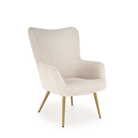 Lenestol AMARO - crem kordfløyel