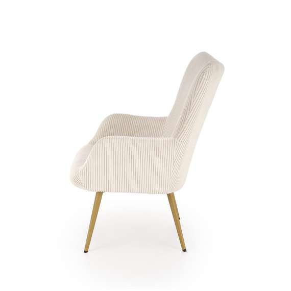 Lenestol AMARO - crem kordfløyel