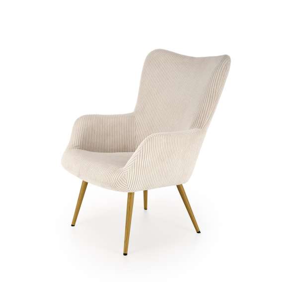 Lenestol AMARO - crem kordfløyel