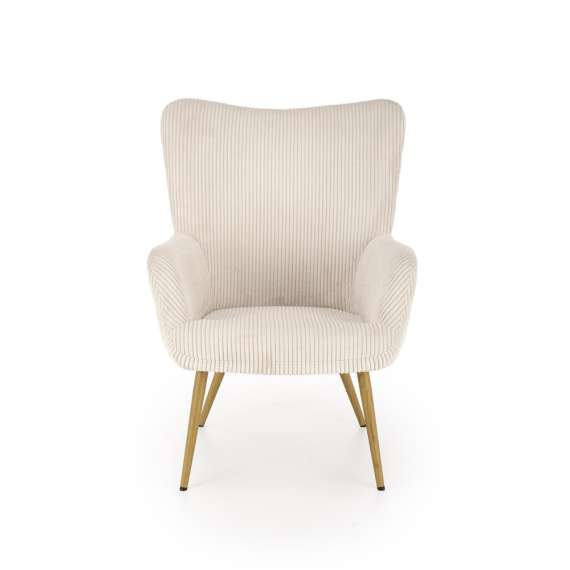 Lenestol AMARO - crem kordfløyel