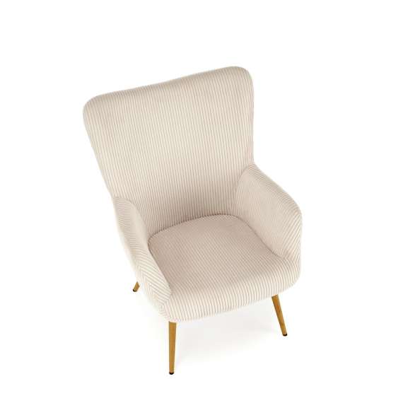 Lenestol AMARO - crem kordfløyel