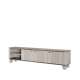 Tv-benk Vesper - 187x48 cm - 3 dører - cashmere - valnøtt