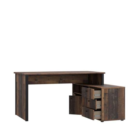 Skrivebord NET100 med kommode - 151x74x121 cm - wood vintage