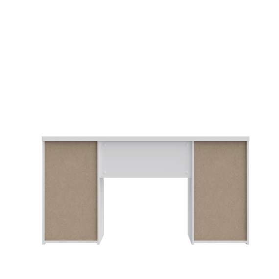 Skrivebord NET104 - 145x60 cm - hvit matt - 1 dør - 4 skuffer