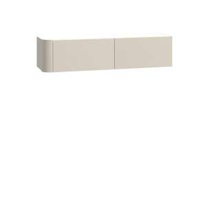 Vegghengt skap BREATH - 129x30 cm - beige sand - avrundede kanter
