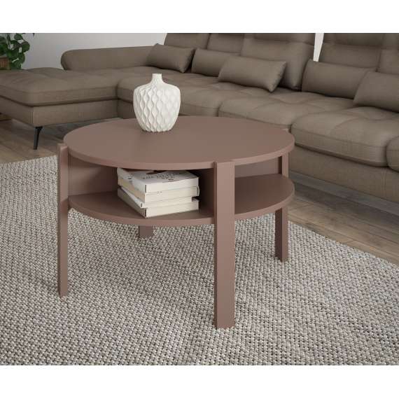 Sofabord BREATH - Ø74 cm - terrakotta