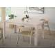 Spisebord BREATH 160-206 cm - beige sand - uttrekkbart