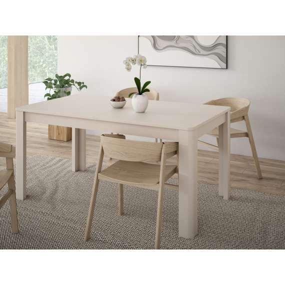 Spisebord BREATH 160-206 cm - beige sand - uttrekkbart