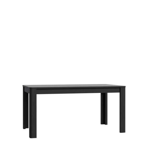 Spisebord BREATH 160-206 cm - eik svart - uttrekkbart