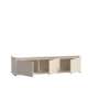 Tv-benk BREATH - 168x41 cm - beige sand - 3 dører - avrundede kanter
