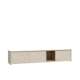 Tv-benk BREATH - 215x41 cm - beige sand - 3 dører - avrundede kanter