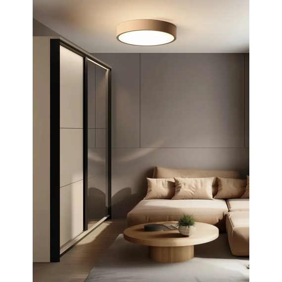 Garderobeskap Enna 220x221 - beige - speil