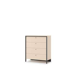 Kommode Enna 101x115 - beige - med skuffer