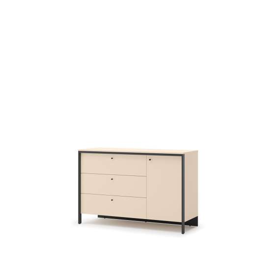 Skjenk Enna 136x91 - beige - med skuffer