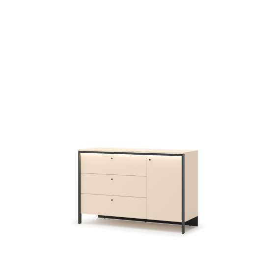 Skjenk Enna 136x91 - beige - med skuffer