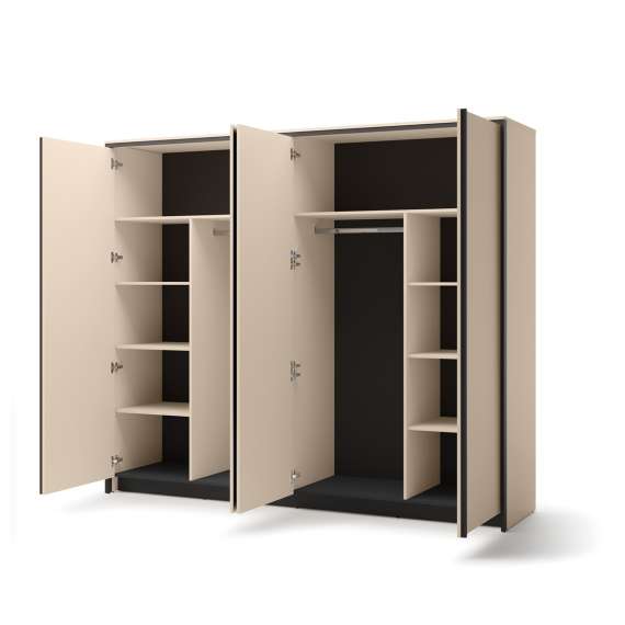 Garderobeskap Enna 250x215 - beige - speil