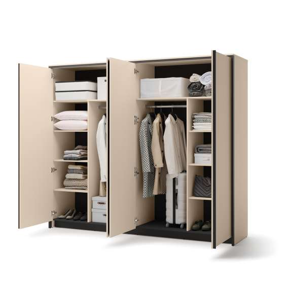 Garderobeskap Enna 250x215 - beige - speil