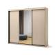 Garderobeskap Trend 250x222 - beige - speil