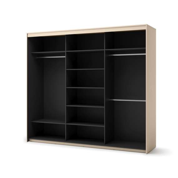 Garderobeskap Trend 250x222 - beige - speil