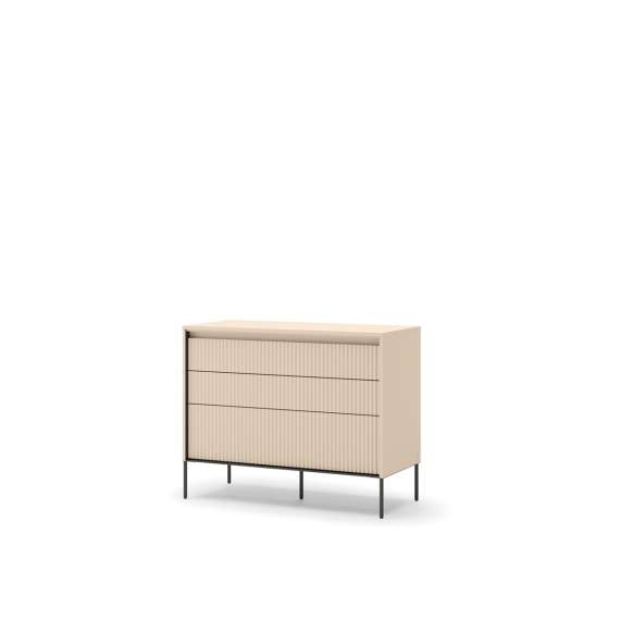 Kommode Trend 104x83 - beige - med skuffer