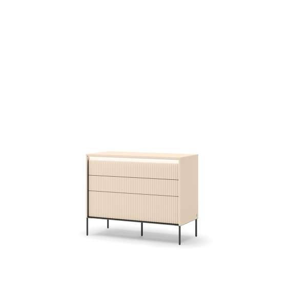 Kommode Trend 104x83 - beige - med skuffer