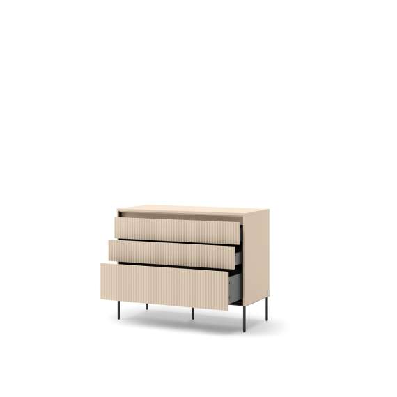 Kommode Trend 104x83 - beige - med skuffer
