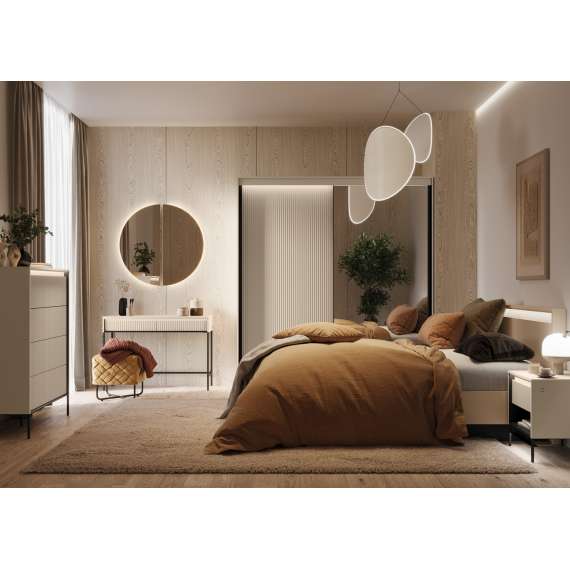 Kommode Trend 104x83 - beige - med skuffer