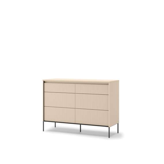 Kommode Trend 130x94 - beige - med skuffer
