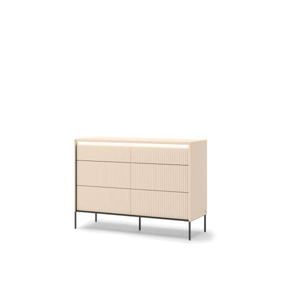 Kommode Trend 130x94 - beige - med skuffer