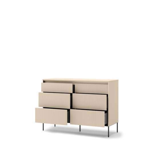 Kommode Trend 130x94 - beige - med skuffer