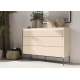 Kommode Trend 130x94 - beige - med skuffer