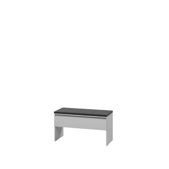 Skobenk Simply 92x50 - grå - med oppbevaringsplass