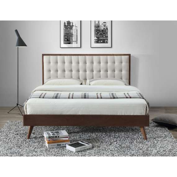 Seng Solomo 160x200 cm - valnøtt